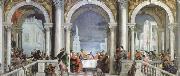 Paolo Veronese feast in the house of levi oil on canvas